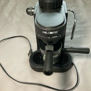 Mr. Coffee Black Espresso Machine with Steam Wand